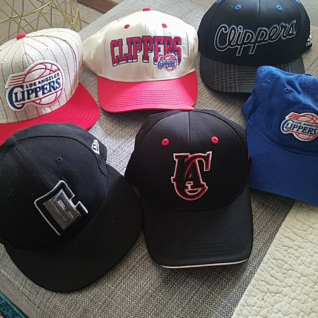 La Clippers Official Hats  Purchased At Games